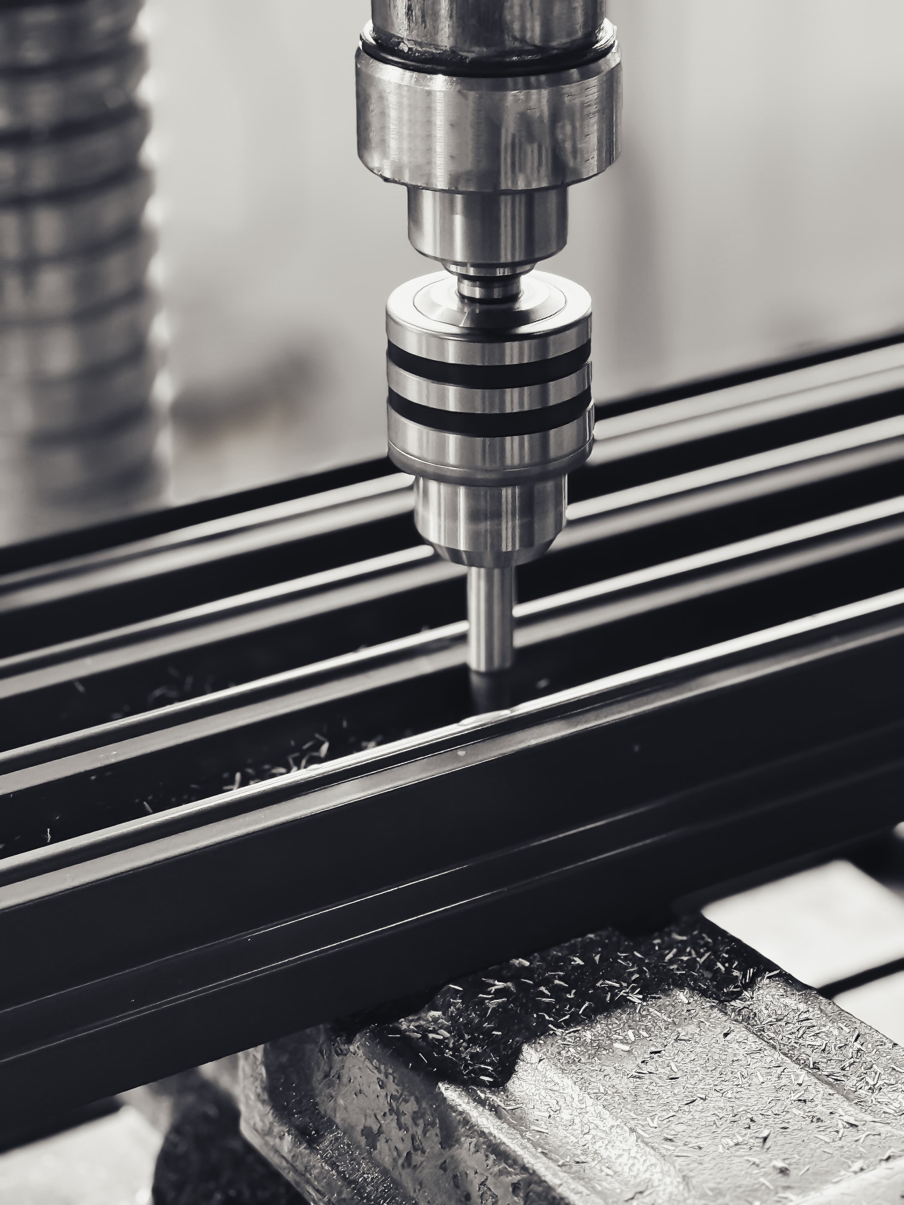 Aluminium milling detail