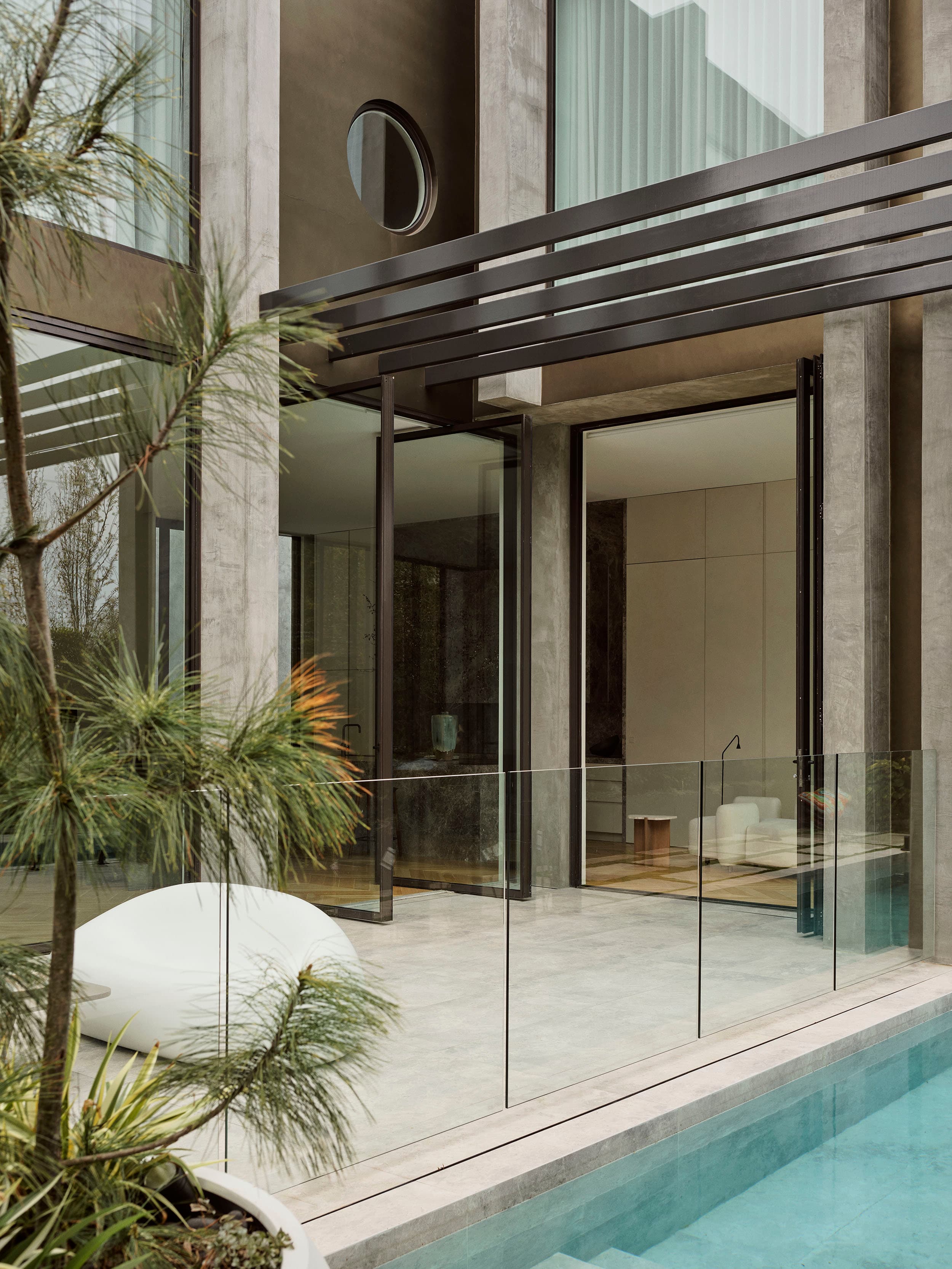 Artisan House — pool and pergola