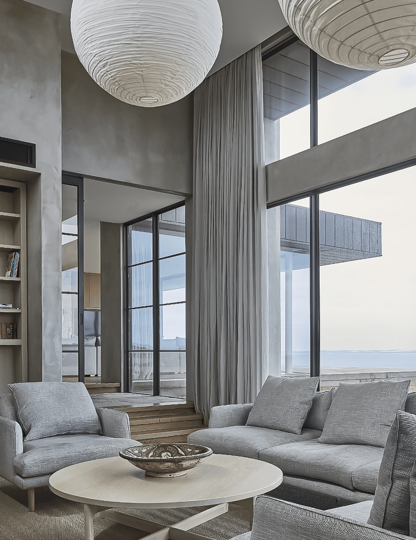 Vue project — double-height living room
